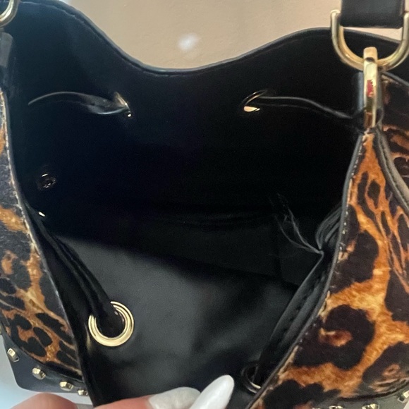 Women's Michael Kors Brown Leopard Print Mercer Gallery Bag - Picture 11 of 14